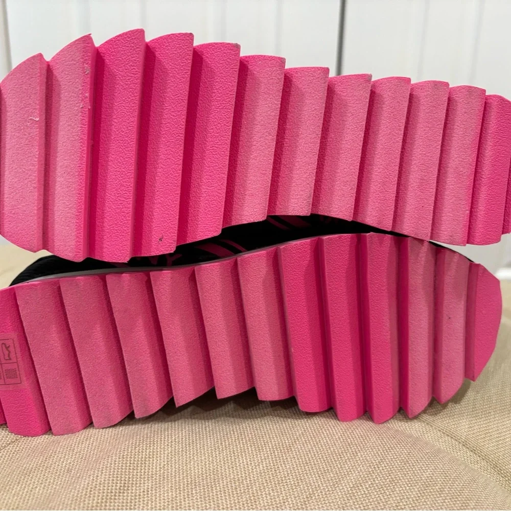 DKNY Black and Pink Athletic Sneakers - Picture 3 of 3
